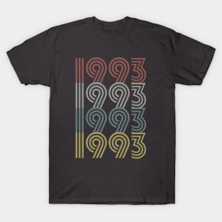 1993 Birth Year Retro Style T-Shirt